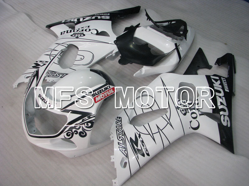 Suzuki GSXR1000 2000-2002 Injection ABS verkleidung - MOTUL - Schwarz Weiß - MFS4243