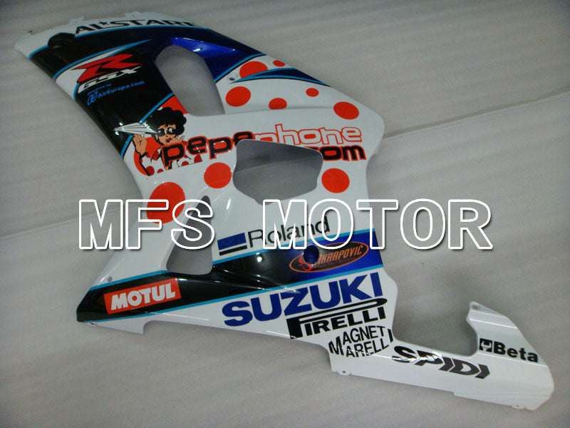 Suzuki GSXR1000 2000-2002 Injection ABS Fairing - MOTUL - Blue White - MFS4239