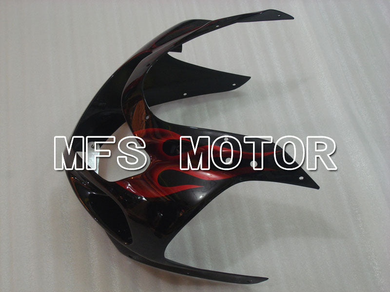 Suzuki GSXR1000 2000-2002 Injection ABS verkleidung - Flamme - Schwarz Rot - MFS4246