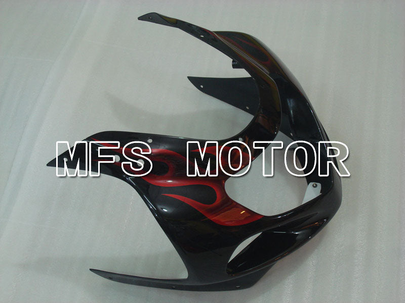 Suzuki GSXR1000 2000-2002 Injection ABS verkleidung - Flamme - Schwarz Rot - MFS4246