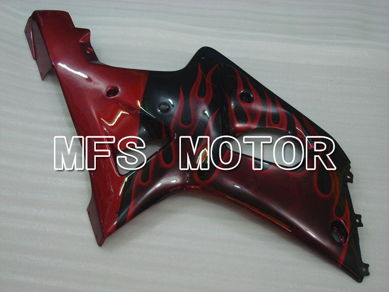 Suzuki GSXR1000 2000-2002 Injection ABS verkleidung - Flamme - Schwarz Rot - MFS4246