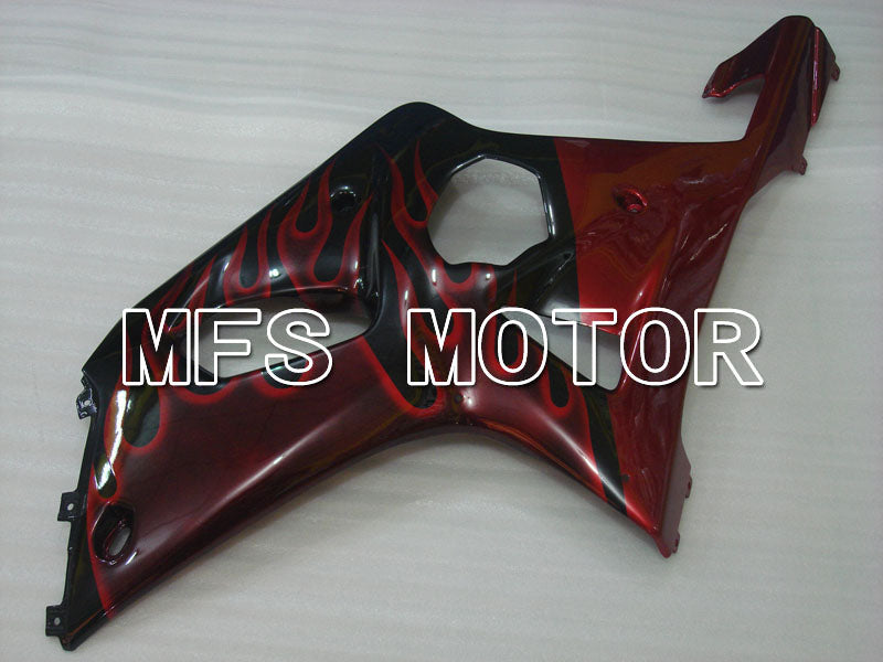 Suzuki GSXR1000 2000-2002 Injection ABS verkleidung - Flamme - Schwarz Rot - MFS4246