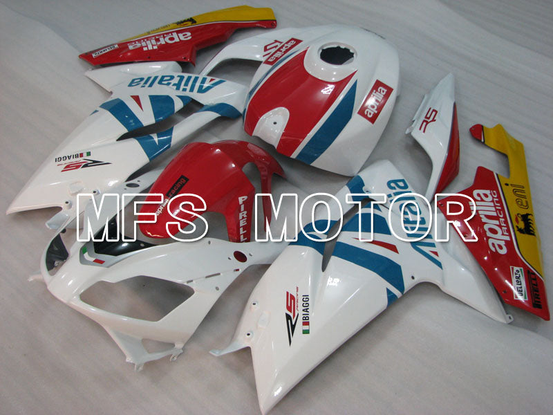 Aprilia RS125 2006-2011 Injection ABS verkleidung - Alitalia - Rot Weiß - MFS4250