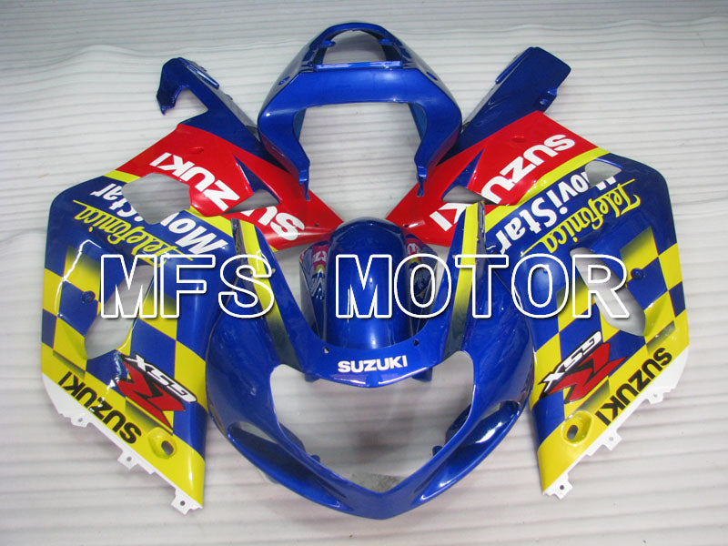 Suzuki GSXR1000 2000-2002 Injection ABS verkleidung - Movistar - Blau Gelb - MFS4254