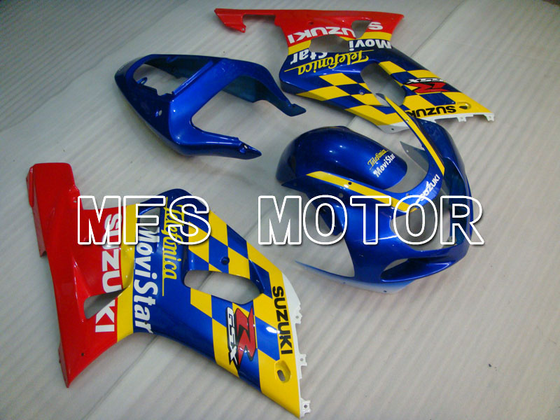 Suzuki GSXR1000 2000-2002 Injection ABS verkleidung - Movistar - Blau Gelb - MFS4257