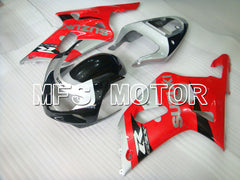 Suzuki GSXR1000 2000-2002 Injection ABS Fairing - Factory Style - Silver Red - MFS4278