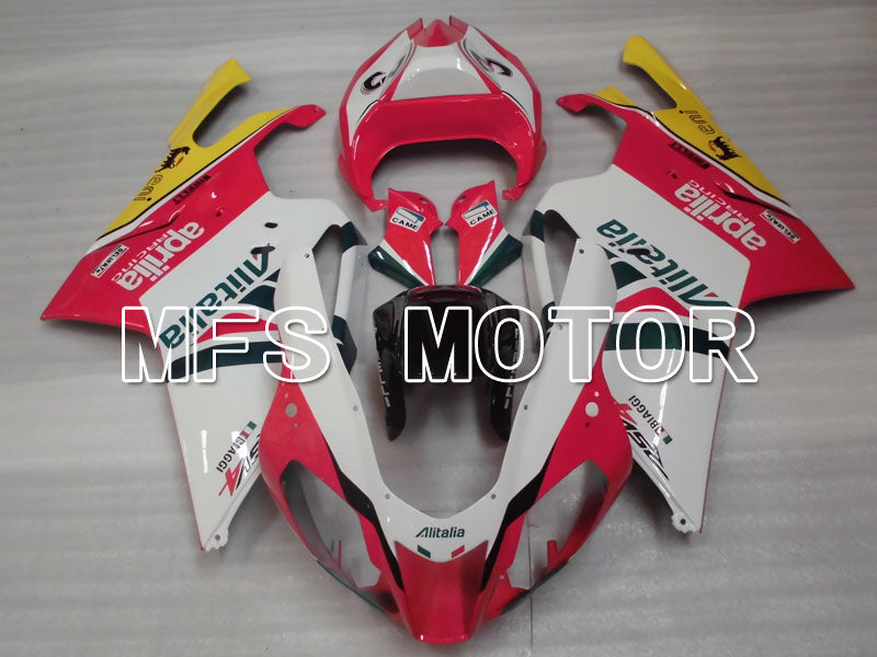 Aprilia RSV 1000 R 2004-2009 ABS Fairing - Alitalia - White Pink - MFS4312