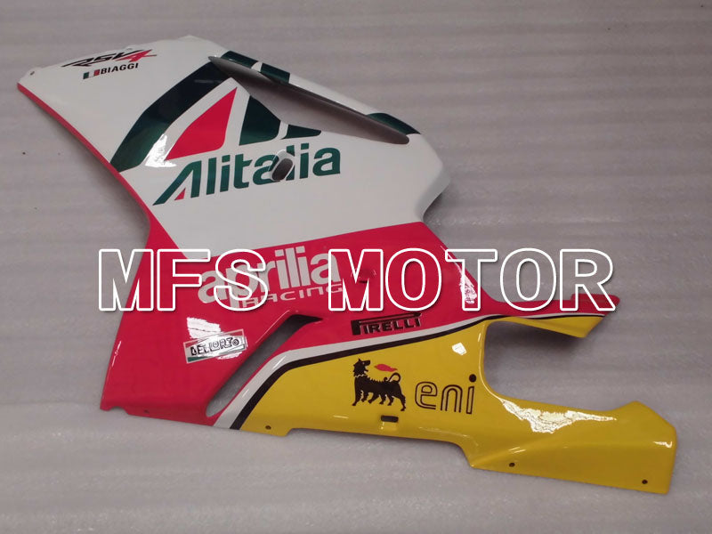 Aprilia RSV 1000 R 2004-2009 ABS Fairing - Alitalia - White Pink - MFS4312