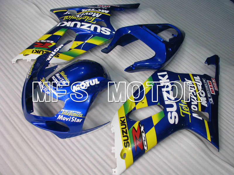 Suzuki GSXR1000 2000-2002 Injection ABS Fairing - Movistar - Blue Yellow - MFS4313