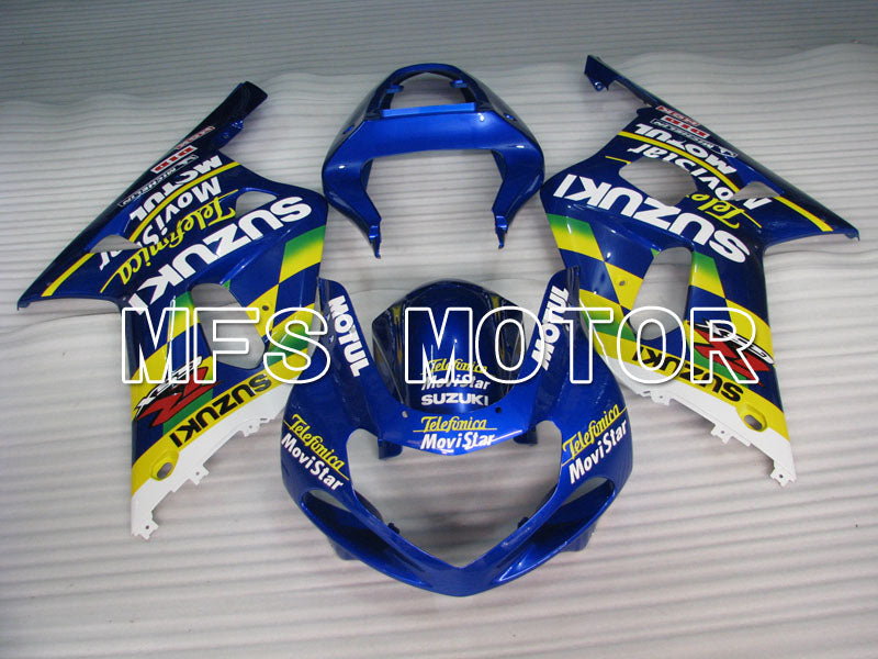 Suzuki GSXR1000 2000-2002 Injection ABS Fairing - Movistar - Blue Yellow - MFS4313