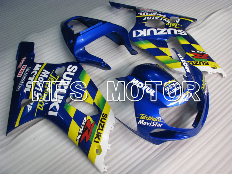 Suzuki GSXR1000 2000-2002 Injection ABS Fairing - Movistar - Blue Yellow - MFS4313