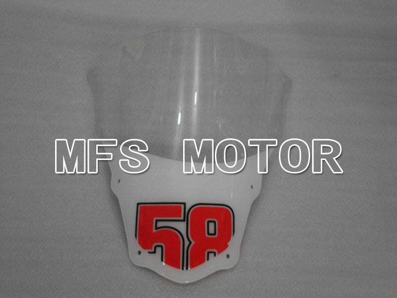 Aprilia RSV 1000 R 2004-2009 ABS Fairing - Others - Black Red White - MFS4316
