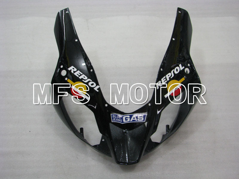 Aprilia RSV 1000 R 2004-2009 ABS Fairing - Repsol - Black Red Orange - MFS4334