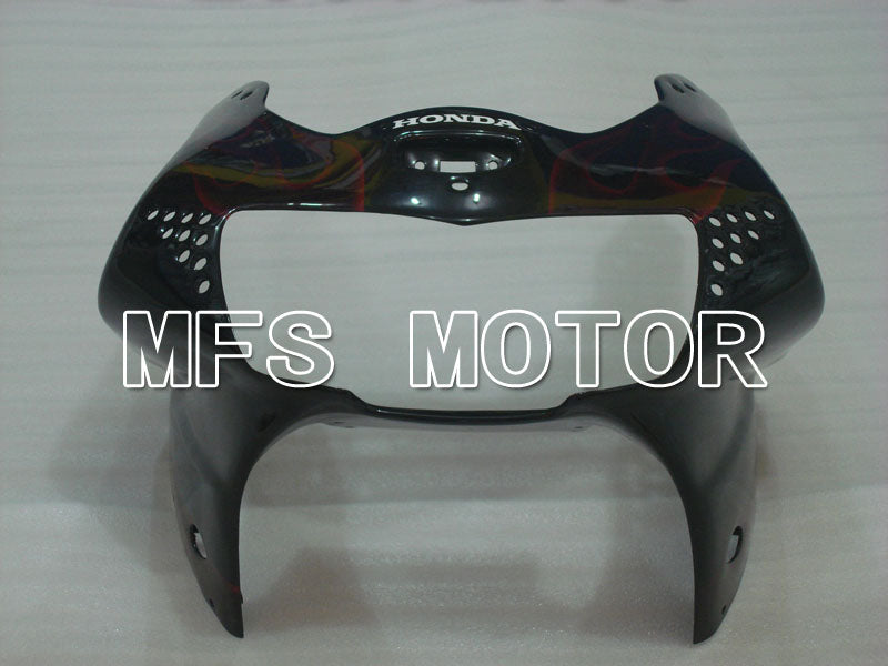 Honda CBR900RR 919 1998-1999 ABS Fairing - Flame - Red wine color Black - MFS4360