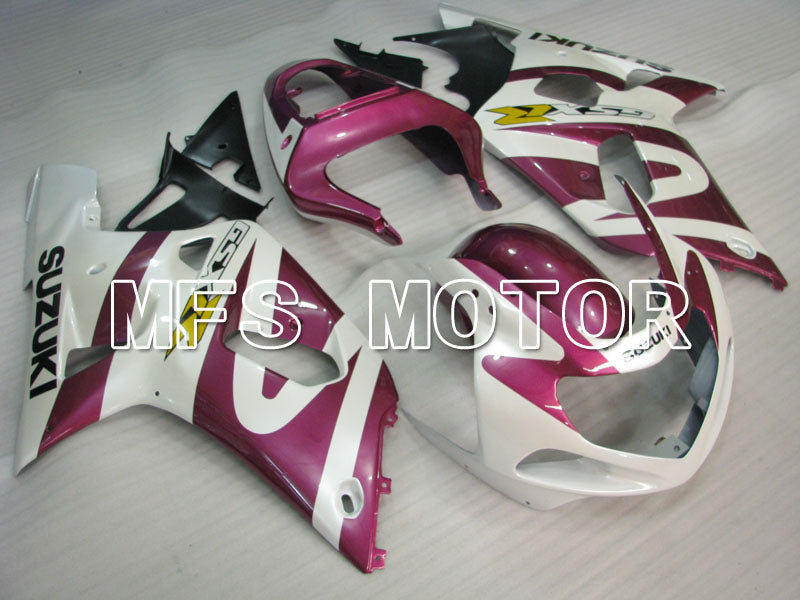 Suzuki GSXR1000 2000-2002 Injection ABS verkleidung - Factory Style - Rosa Weiß - MFS4369