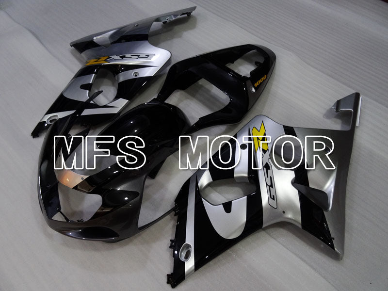 Suzuki GSXR1000 2000-2002 Injection ABS verkleidung - Factory Style - Schwarz Silber - MFS4375