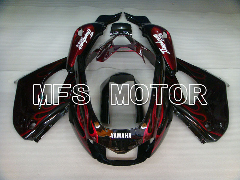 Yamaha YZF1000R 1997-2007 ABS Fairing - Flame- Black Red - MFS4381