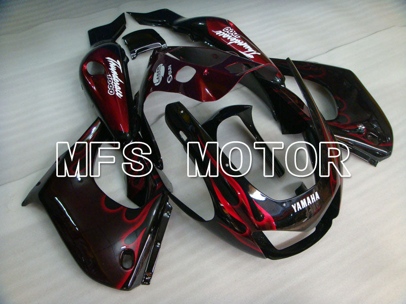 Yamaha YZF1000R 1997-2007 ABS Fairing - Flame- Black Red - MFS4381