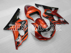 Suzuki GSXR1000 2000-2002 Injection ABS verkleidung - Factory Style - Orange Schwarz - MFS4392