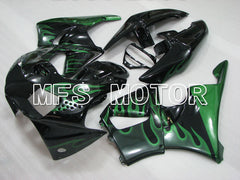 Honda CBR900RR 919 1998-1999 ABS verkleidung - Flamme - Grün Schwarz - MFS4408