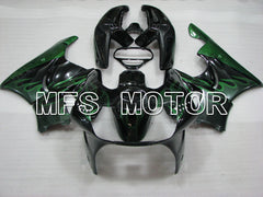 Honda CBR900RR 919 1998-1999 ABS verkleidung - Flamme - Grün Schwarz - MFS4408