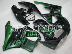 Honda CBR900RR 919 1998-1999 ABS verkleidung - Flamme - Grün Schwarz - MFS4408