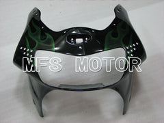 Honda CBR900RR 919 1998-1999 ABS verkleidung - Flamme - Grün Schwarz - MFS4408