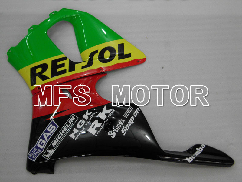 Honda CBR900RR 919 1998-1999 ABS verkleidung - Repsol - Schwarz Rot Grün - MFS4421