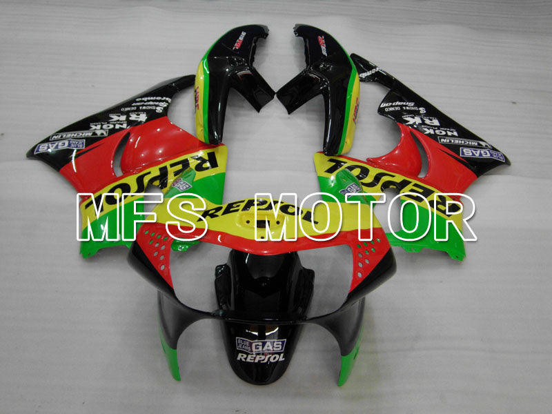 Honda CBR900RR 919 1998-1999 ABS verkleidung - Repsol - Schwarz Rot Grün - MFS4421