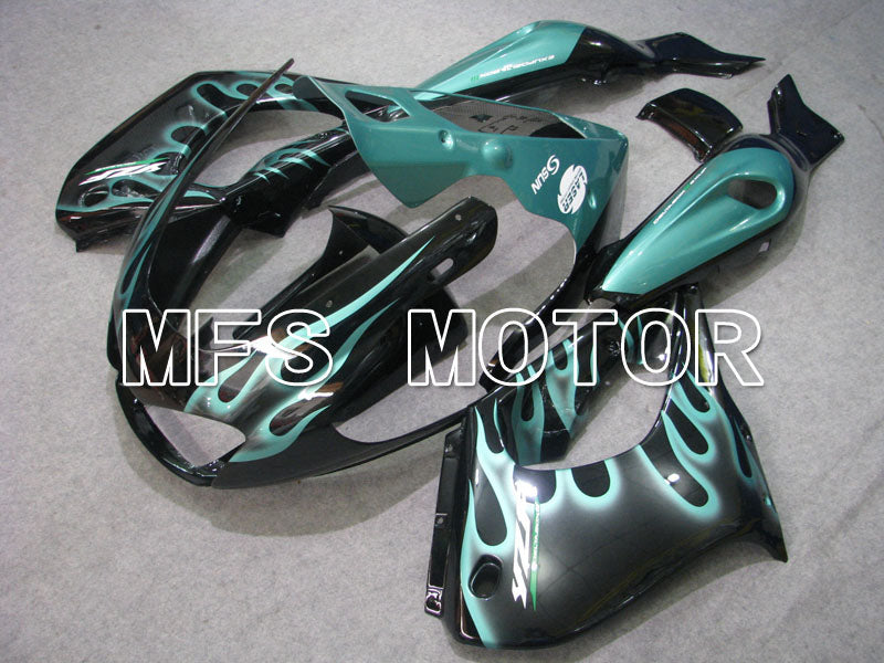 Yamaha YZF1000R 1997-2007 ABS Fairing - Flame - Black Cyan - MFS4423