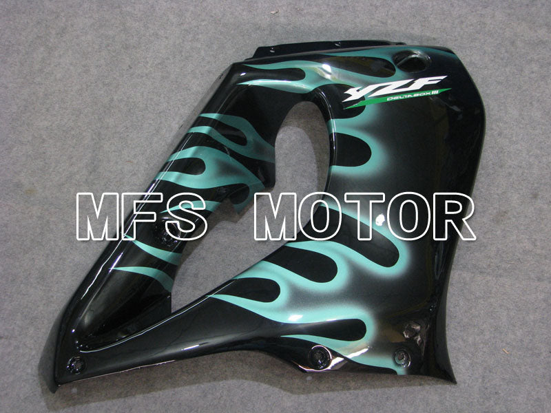 Yamaha YZF1000R 1997-2007 ABS Fairing - Flame - Black Cyan - MFS4423