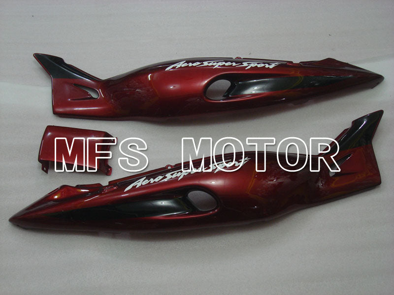 Yamaha YZF-600R 1997-2007 Injection ABS Verkleidung - Factory Style - Rotweinfarbe Schwarz Silber - MFS4445