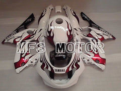 Yamaha YZF-600R 1997-2007 Injection ABS Fairing - Flame - Red wine color White - MFS4446