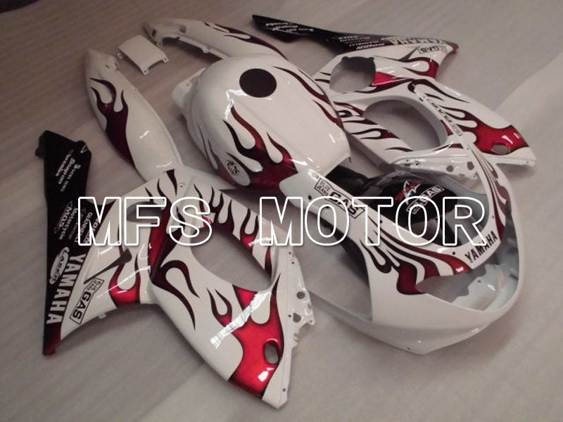 Yamaha YZF-600R 1997-2007 Injection ABS Fairing - Flame - Red wine color White - MFS4446