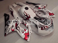 Yamaha YZF-600R 1997-2007 Injection ABS Fairing - Flame - Red wine color White - MFS4446