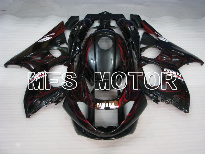 Yamaha YZF-600R 1997-2007 Injection ABS verkleidung - Flamme - Rotweinfarbe Weiß - MFS4462
