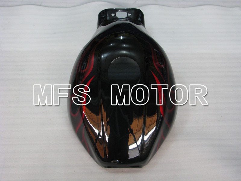 Yamaha YZF-600R 1997-2007 Injection ABS verkleidung - Flamme - Rotweinfarbe Weiß - MFS4462
