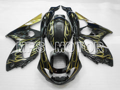 Yamaha YZF-600R 1997-2007 Injection ABS verkleidung - Flamme - Gelb Schwarz - MFS4468
