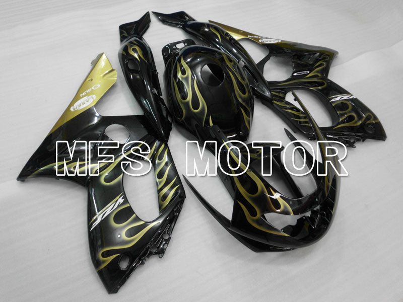 Yamaha YZF-600R 1997-2007 Injection ABS verkleidung - Flamme - Gelb Schwarz - MFS4468