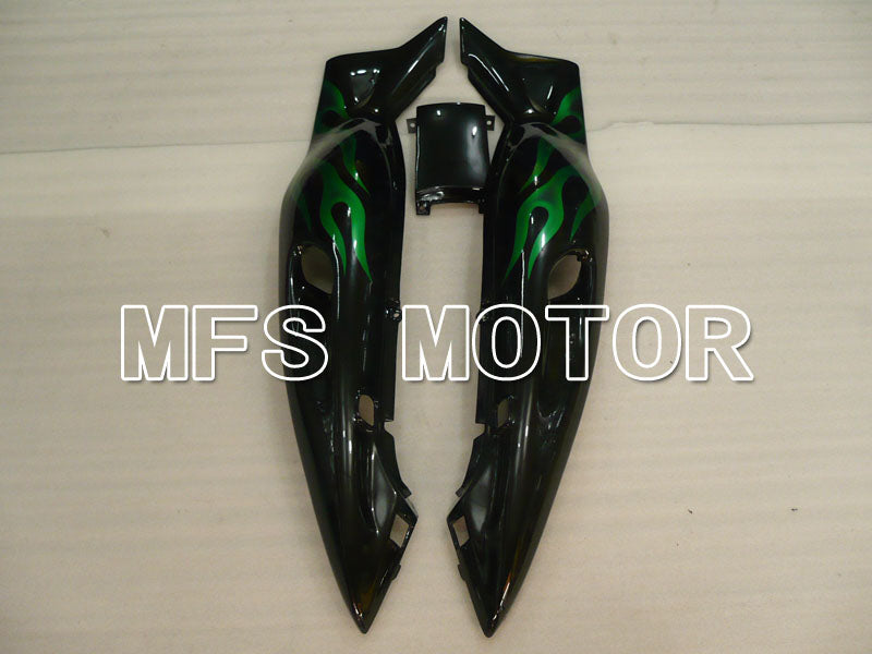 Yamaha YZF-600R 1997-2007 Injection ABS verkleidung - Flamme - Grün Schwarz - MFS4474