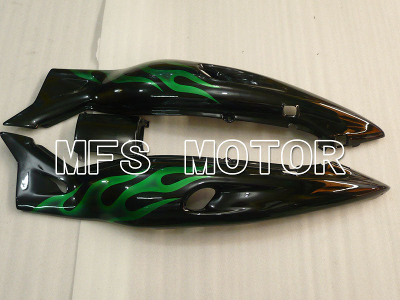 Yamaha YZF-600R 1997-2007 Injection ABS verkleidung - Flamme - Grün Schwarz - MFS4474