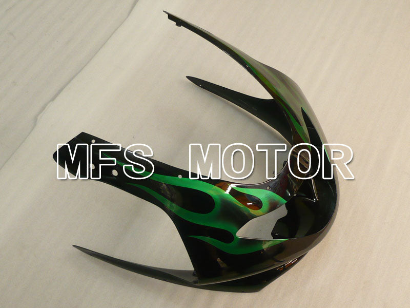Yamaha YZF-600R 1997-2007 Injection ABS verkleidung - Flamme - Grün Schwarz - MFS4474