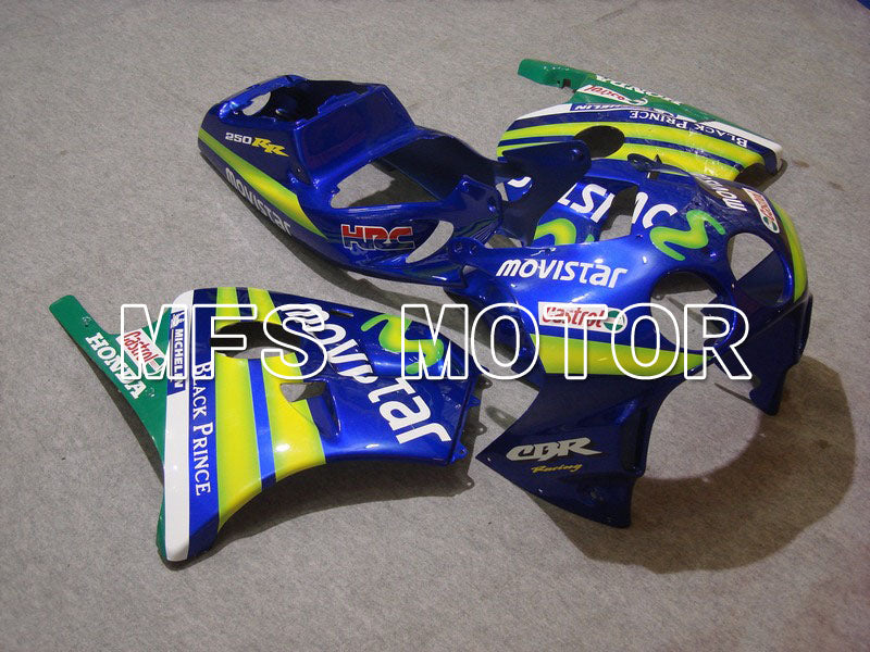HONDA CBR 250RR MC22 1990-1998 Injection ABS verkleidung - Movistar - Grün Blau - MFS4552