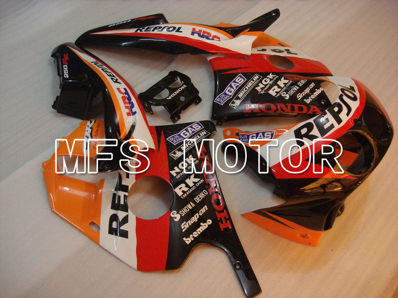 HONDA CBR 250RR MC22 1990-1998 Injection ABS verkleidung - Repsol - Rot Schwarz Orange - MFS4563
