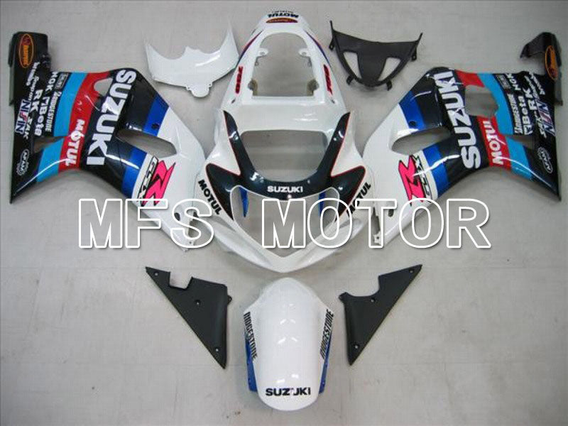 Suzuki GSXR750 2000-2003 Injection ABS Fairing - MOTUL - White Black - MFS7028