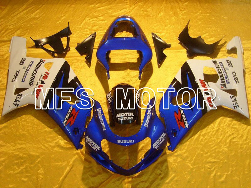 Carénage ABS injecté Suzuki GSXR750 2000-2003 - MOTUL - Blanc Bleu - MFS7029