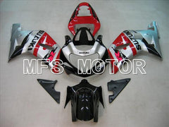 Suzuki GSXR600 2001-2003 Injection ABS Fairing - Factory Style - Black Red Silver - MFS4582