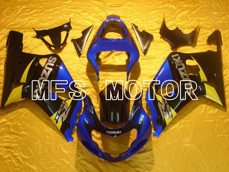 Suzuki GSXR600 2001-2003 Injection ABS Fairing - Factory Style - Black Blue - MFS4592