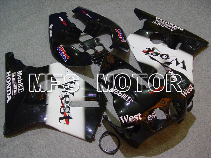 Honda CBR 400RR NC23 1988-1989 ABS Fairing - West - White Black - MFS4611