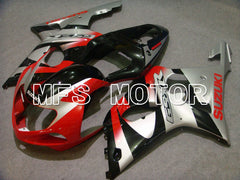 Suzuki GSXR750 2000-2003 Injection ABS Fairing - Factory Style - Black Silver Red - MFS7049